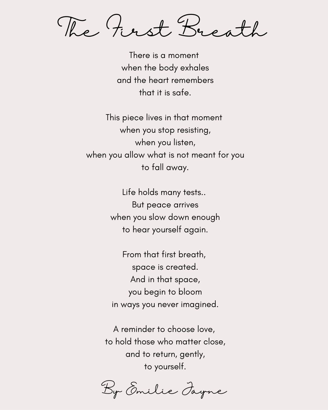 The First Breath